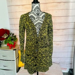 BDG Urban Outfitters Women’s Colorful Marl Knit Long Sleeve Cardigan Sweater